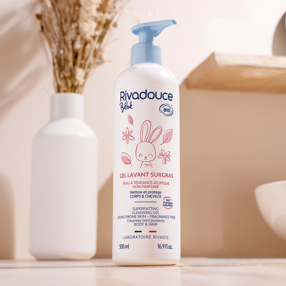 Gel lavant surgras Rivadouce Bébé certifié Bio - 500ml image number 0